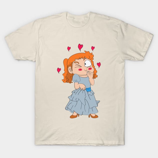 sweet girl is in love T-Shirt by YANGNAJU